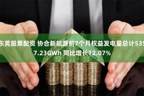 东莞股票配资 协合新能源前7个月权益发电量总计5357.23GWh 同比增长12.07%